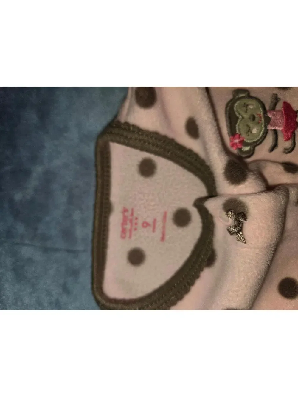Girls 9 month fleece sleepers
